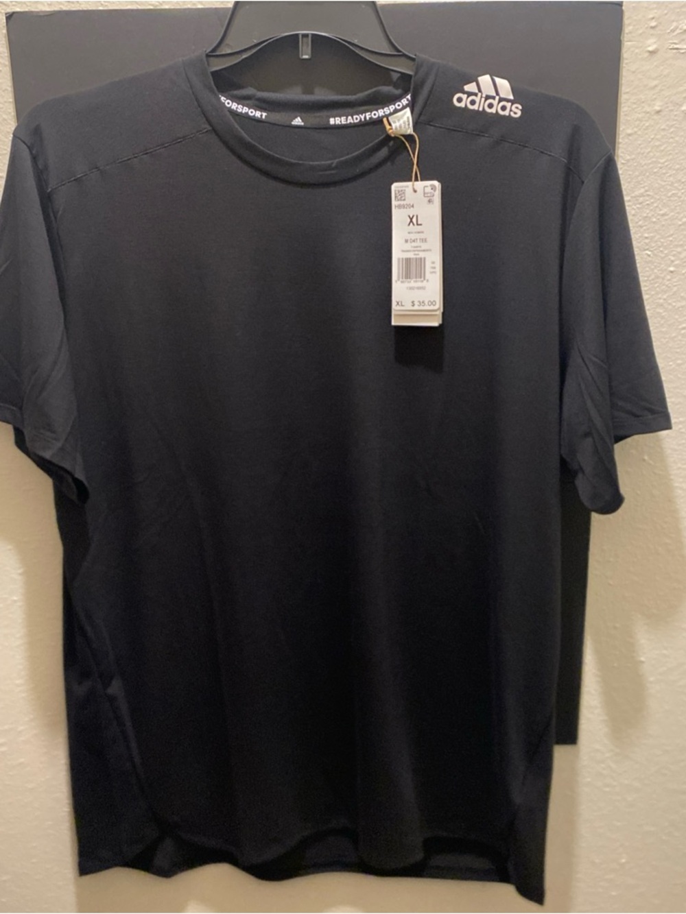 Adidas Men’s Athletic M D4T Training Black Crewneck T-Shirt SS Size XL NWT